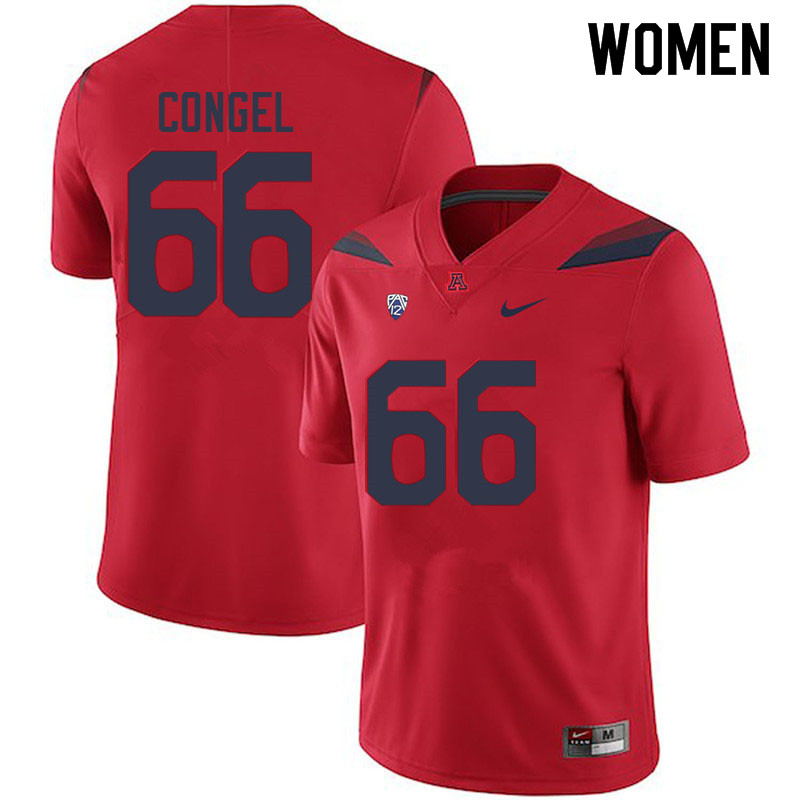 Women #66 Robert Congel Arizona Wildcats College Football Jerseys Sale-Red - Click Image to Close